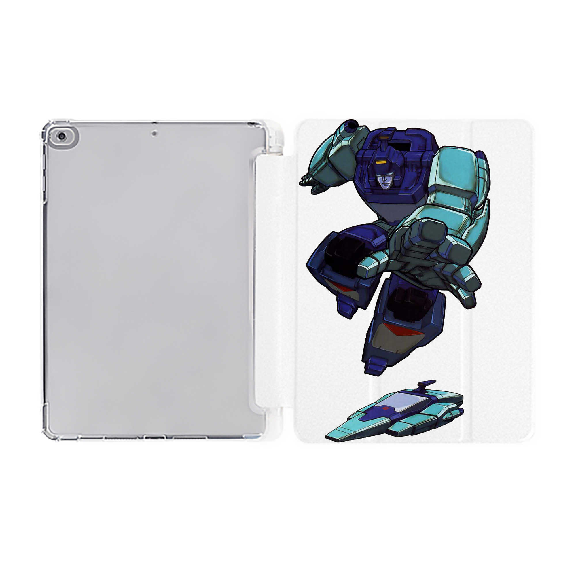 （画像用）  IPad ケース ペン収納付き 三つ折りスタンド PUレザー×シリコン 対応機種9.5/10.5/10.9インチ